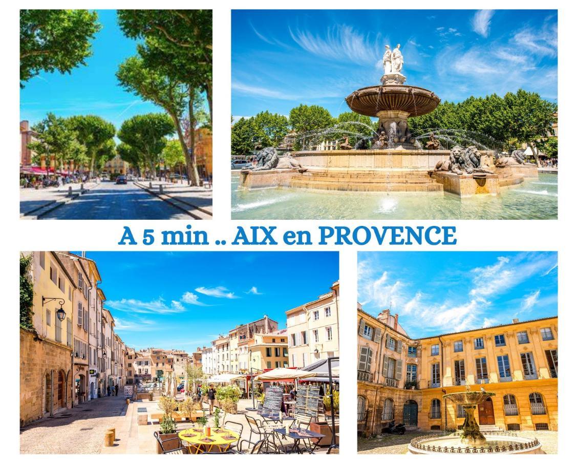 ヴネル"' Impasse D'Un Instant "' 8Min Aix - Clim & Parkingアパートメント エクステリア 写真